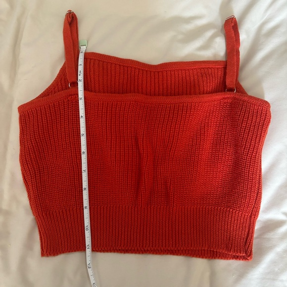 Callahan Knitwear Burnt Orange Ribbed Knit Tank Size Small - Picture 5 of 8
